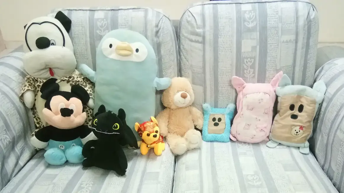 Picture of the original 9 Plushie Kingdom settlers